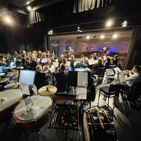 Konzert Auftakt '26: Warm-Up der Stadtkapelle Heppenheim vor Konzertbeginn.